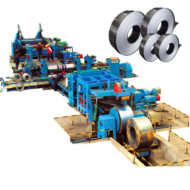 800-2200mm Coil Width Steel Rolled Coil Strip Uncoiling Slitting Recoiling Line-From China